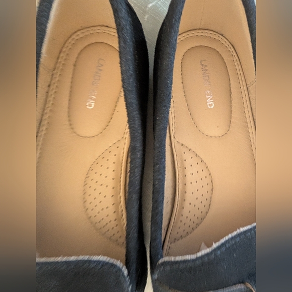 Lands End Navy Blue Suede Leather Slip On Loafer with Knot Accent Size 7 B US - Picture 13 of 15